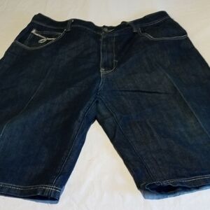 Men's Deep Blue Denim Shorts